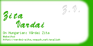 zita vardai business card